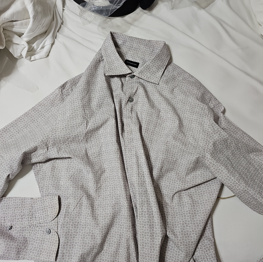 Zegna XXL cotton button up shirt